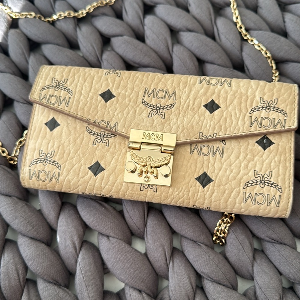 MCM Gold Women's wallet bag